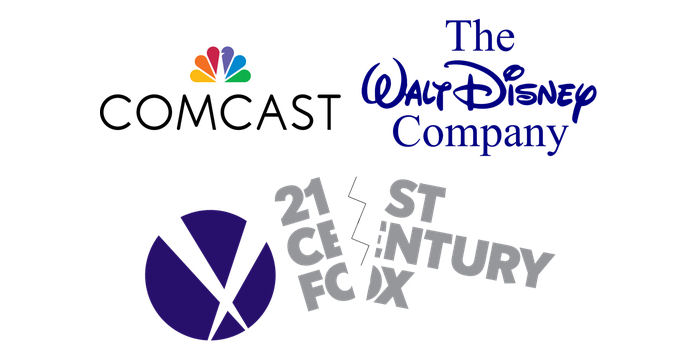 Disney, Fox, Comcast